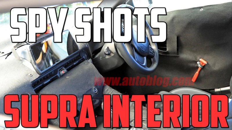 Supra Interior Spied | Autoblog Minute swft.so/0cv5yAm2 #auto #automotive