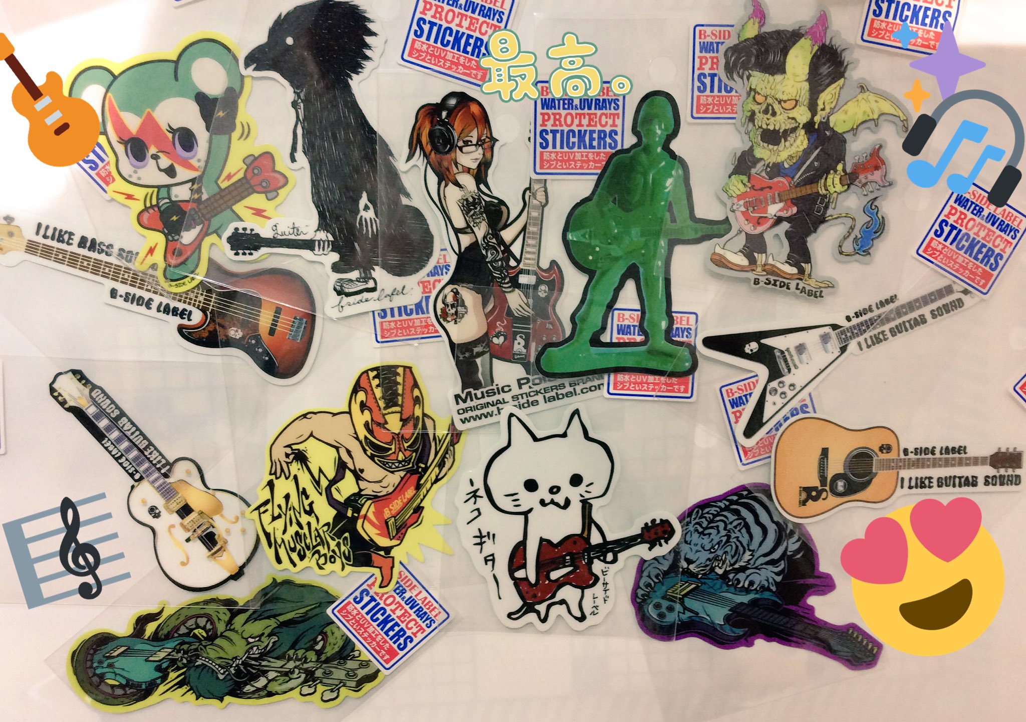 ステッカー屋 B Side Label 京都shop 京都しりとりタイムです 昨日の ウサギ に続き今日は ギター です 可愛いデザインからロックでかっこいいものまでまば広く揃ってます 是非見に来て見て下さい Bsidelabel ビーサイドレーベル