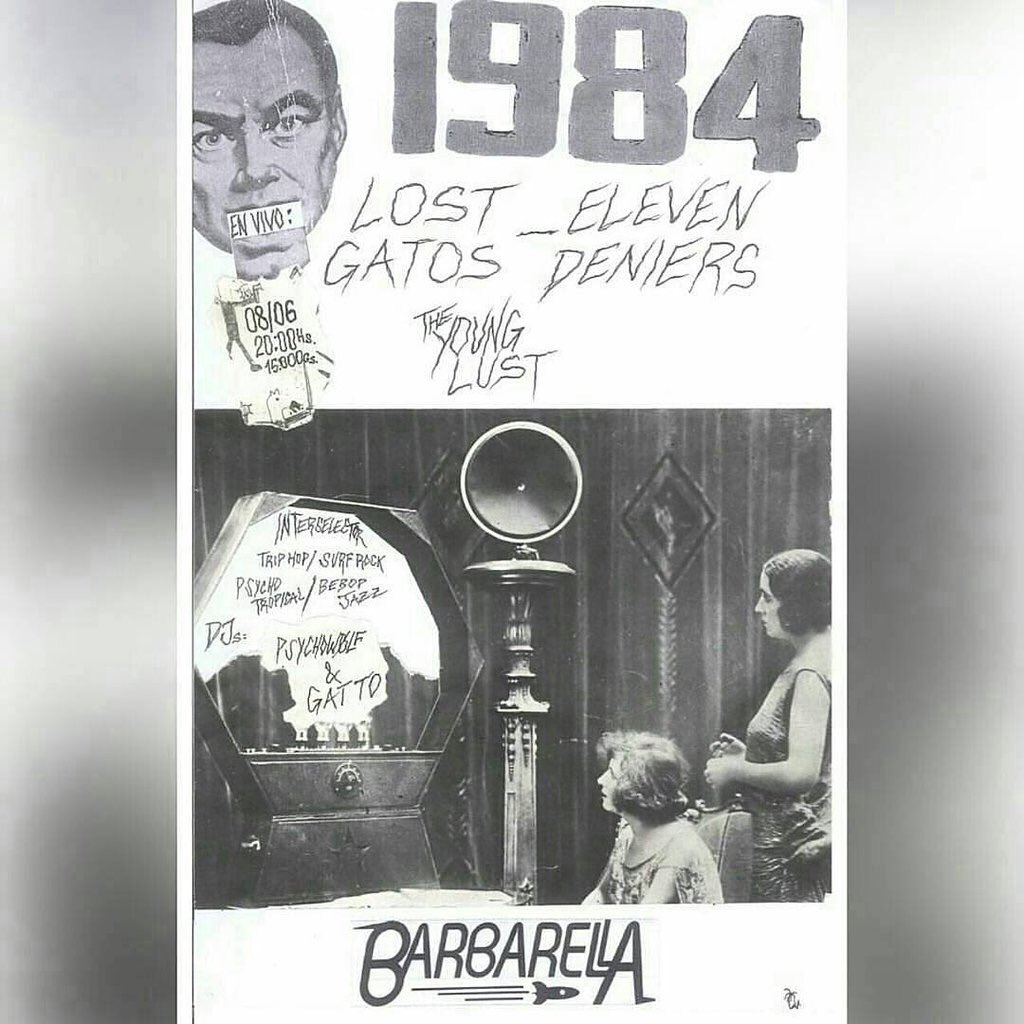 MilvaGauto's tweet photo. Proyectan la peli 1984 antes que toquen las bandas. 
Hoy en Barbarella. https://t.co/aTofBxyJwo