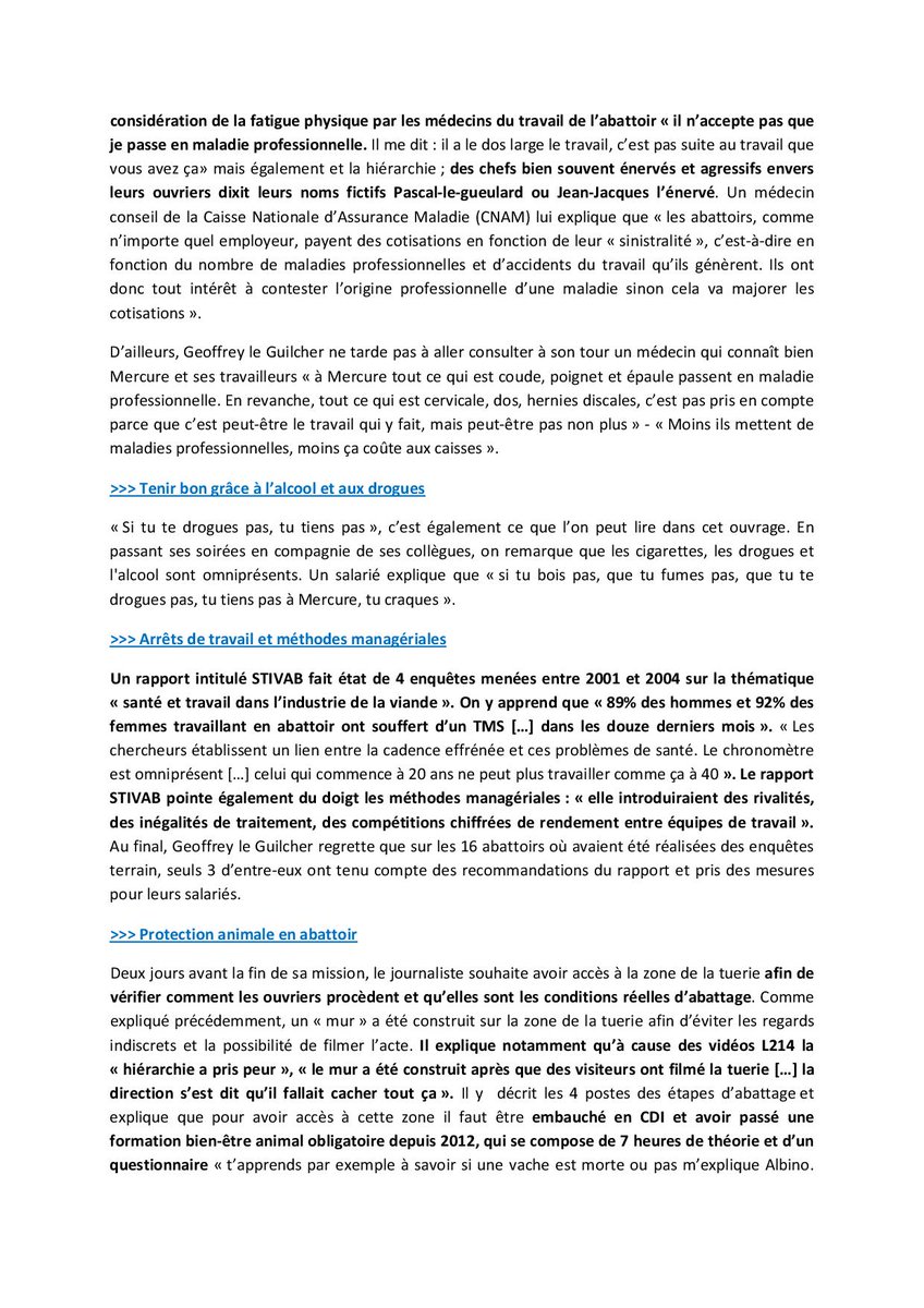 CGTPONTIVY's tweet photo. #steakmachine une synthèse du 📙. Entre le bien-être animal et la santé du client quelle place pour les salariés de l'agro-alimentaire ? #CGT https://t.co/bdb2twm1bY