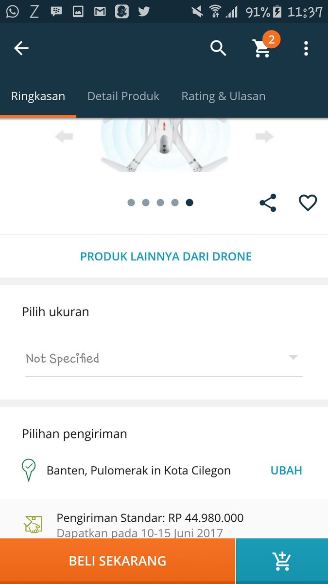 youdhys's tweet photo. Dear @LazadaID . Ini  srius ongkirnya 40jt.? Harga drone nya aj cuma 1,5jt. D paketin dr mars.?ap nti paketny pake box lapis emas/platinum.? https://t.co/BWkNMHD4Jd