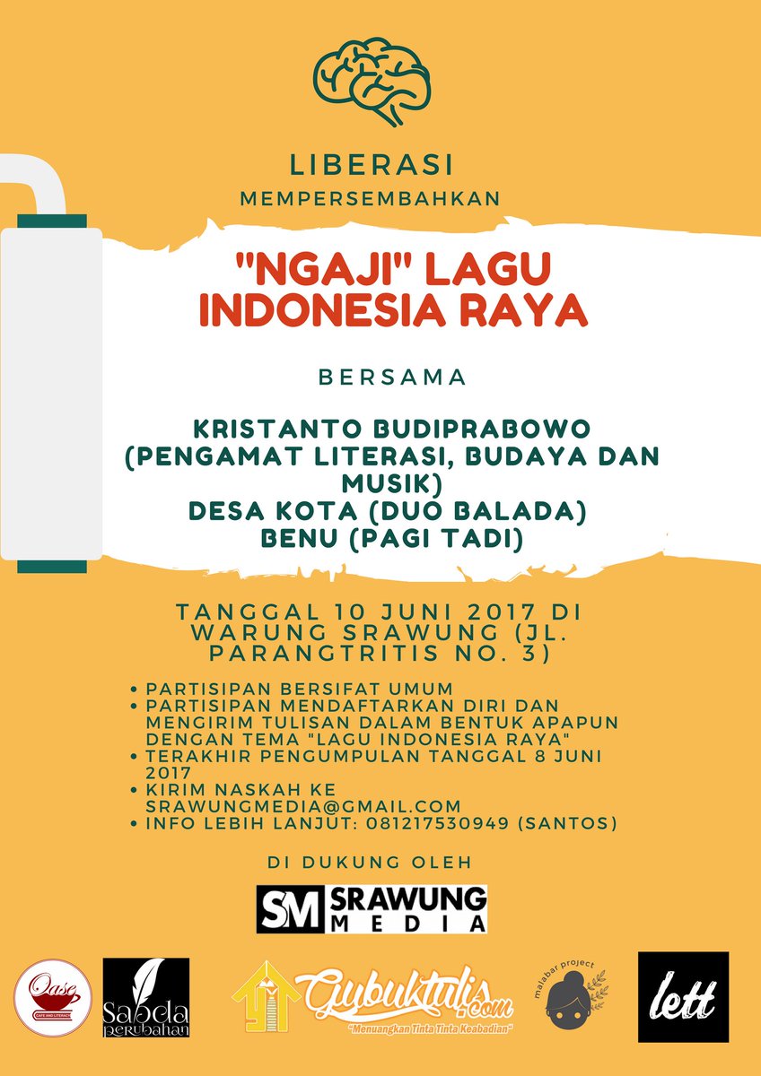 Sudah masuk beberapa tulisan sebagai entry untuk Liberasi 10 Juni nanti. Bagi yang ingin berpartisipasi, kami tunggu s/d hari ini ya 🙂