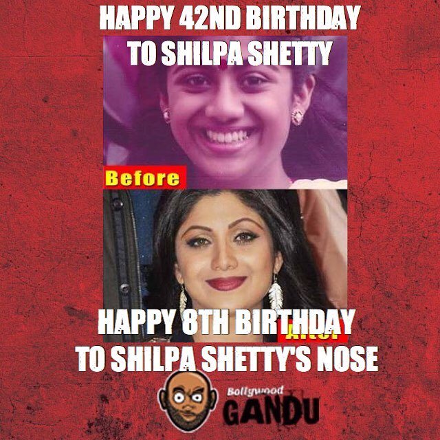 Happy Birthday Shilpa Shetty!  
