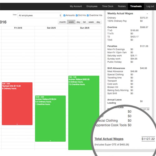 TimeLogic's tweet photo. Drag and drop #rostering and #timesheets reveals total wages instantly. 
Breakdown of #penalties and #overtimepay makes #payroll easier. https://t.co/dcoPMwM5yO