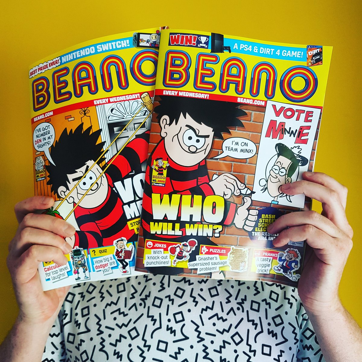 Danny_D_Pearson's tweet photo. I know all campaigning has been suspended for the day... but... #VoteBeano β
πππππ
#GE2017 #GeneralElection
#Beano #SoBeano https://t.co/OSrVxZ6NZ0