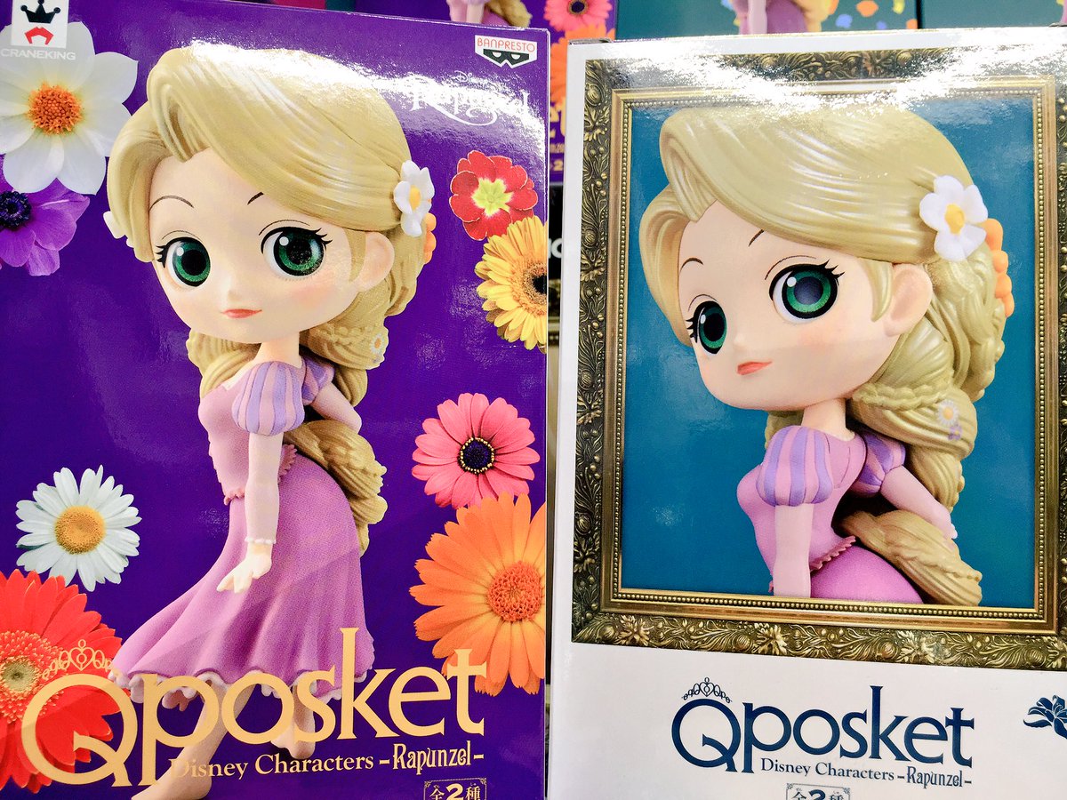 タイトーfステーション柏中央店 Pa Twitter 新景品 Qposket Disney Character Rapunzel 本日入荷致しました ラプンツェルかわいいです ᴗ 花飾りがかわゆい W っ Tfs柏中央 ディズニー ラプンツェル フィギュア タイトー
