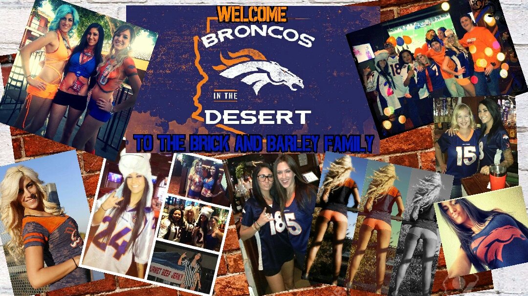 Brick &amp; Barley is an Official Broncos bar as we welcome Broncos In The Desert to the family. #DenverBroncos #BroncosintheDesert #NFL #Tempe