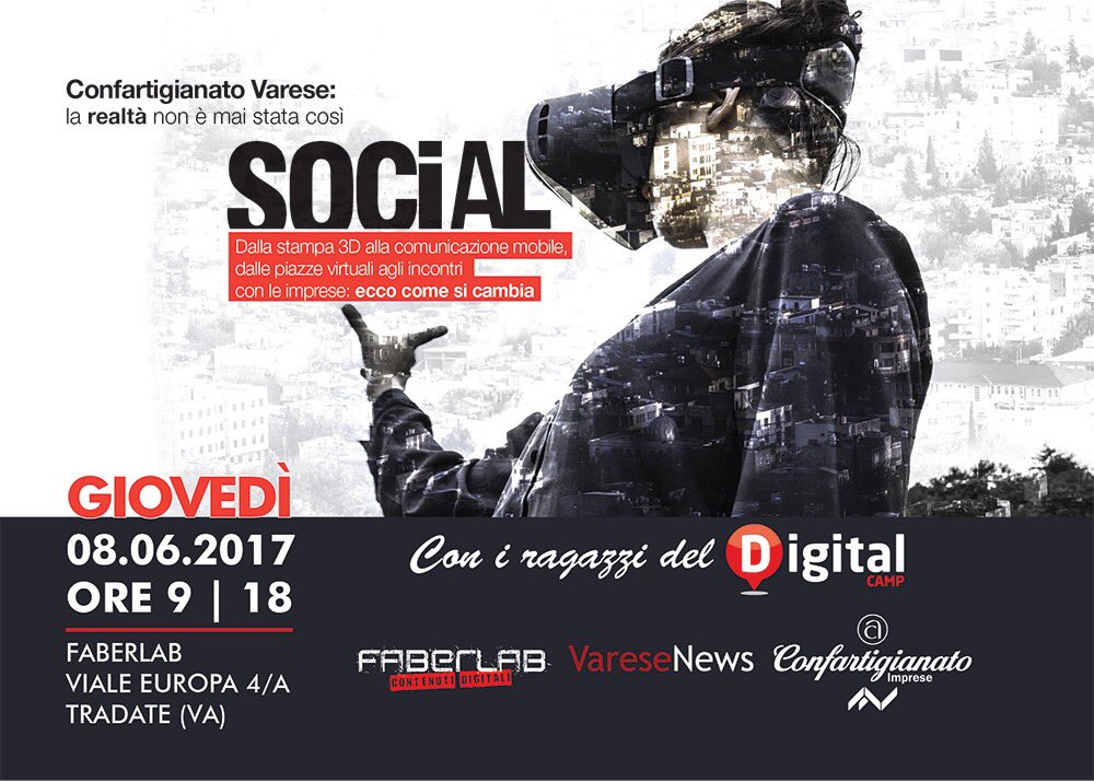 DigitalCampVA's tweet photo. Seconda giornata di visita ai partner di #DigitalCampVA: è il turno di @ArtigianiVarese, si va al @FaberLabVarese di Tradate! https://t.co/VDJa60d125