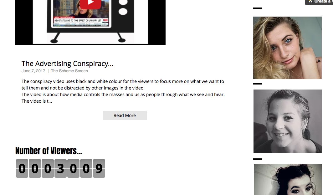 ScreenScheme's tweet image. Go to our website for the information on our Conspiracy video! 
annieslabbert0508.wixsite.com/mysite