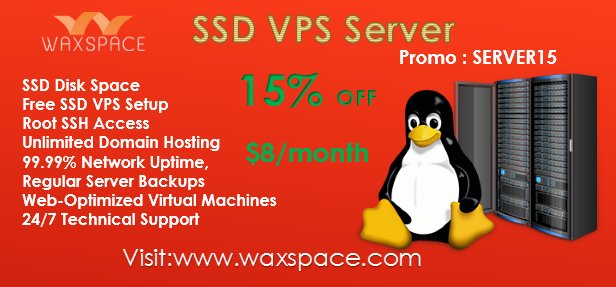 wax_space's tweet photo. Get best #SSD #VPS #Server. Cheap VPS server services at affordable price. We are offering 15% extra OFF. 
Visit: https://t.co/cKvhxp4LBr https://t.co/YMb3UBFIRG