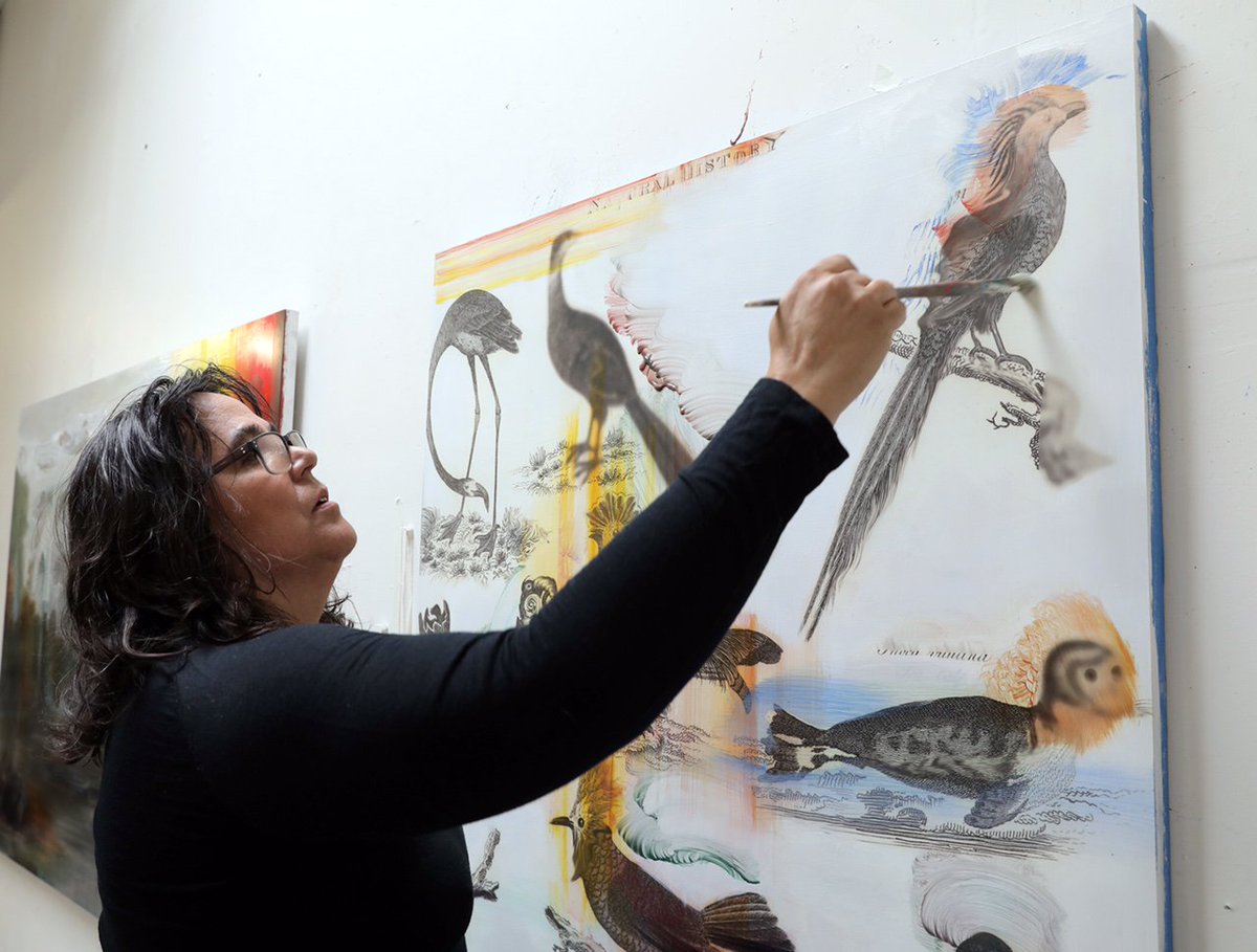 Symposium15's tweet photo. #Artists #painting #KimAnno talk painting &amp; surface at #Uniofsuffolk  The Immediacy of Paint; Surface 7 July Tickets https://t.co/OJoI3cEAQT https://t.co/wtpPoCe5Vy