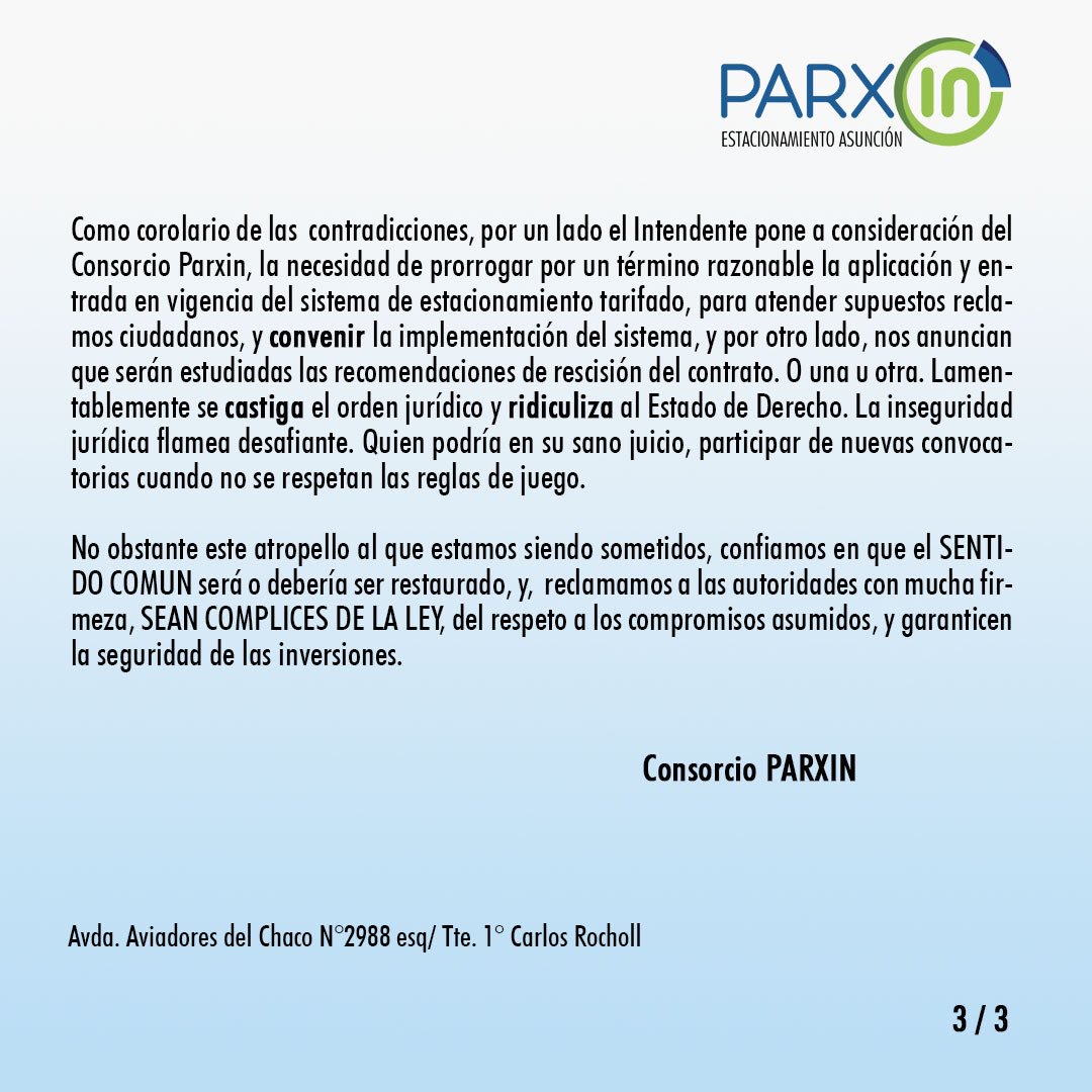 ParxinAsuncion's tweet photo. Seamos cómplices de la ley https://t.co/PWby8CsQWy