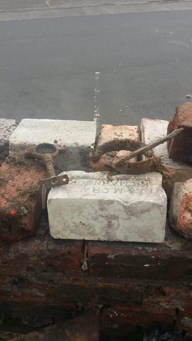 unity_herbal's tweet photo. Lost shackles and exploded gas canisters found under the rubble the other week 😱 #glasgow #tradeston #community #garden https://t.co/2ij6u9hW8g