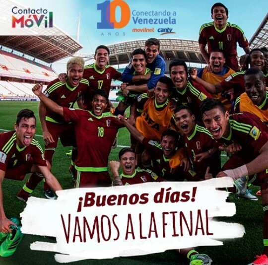 JacquelinePSUV's tweet photo. Una victoria más para Venezuela, la generación de oro brillando en el mundo. Felicidades Vinotinto. #GanoVenezuela https://t.co/5NkOehhFfo