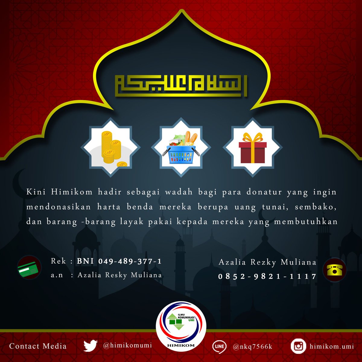 Yuuk Mari ulurkan tangan untuk membantu sesama..😊😇

#Salammerahbiru 
#Salamkomunikasi 
#komunikasiumi 
#PENGARUHI