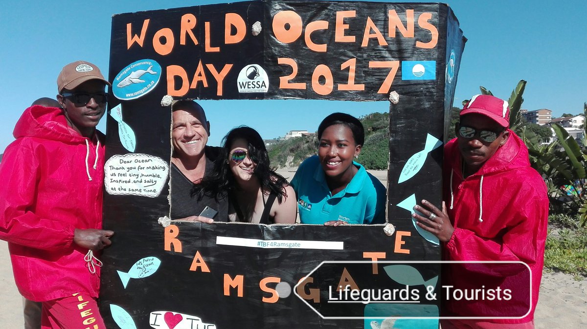 TourismBlueFlag's tweet photo. World Oceans Day 2017!!! #TakeASelfie #SignTheBooth #it'sForTheOcean #TeamRamsgate @WESSA_za https://t.co/I56rljaS0S