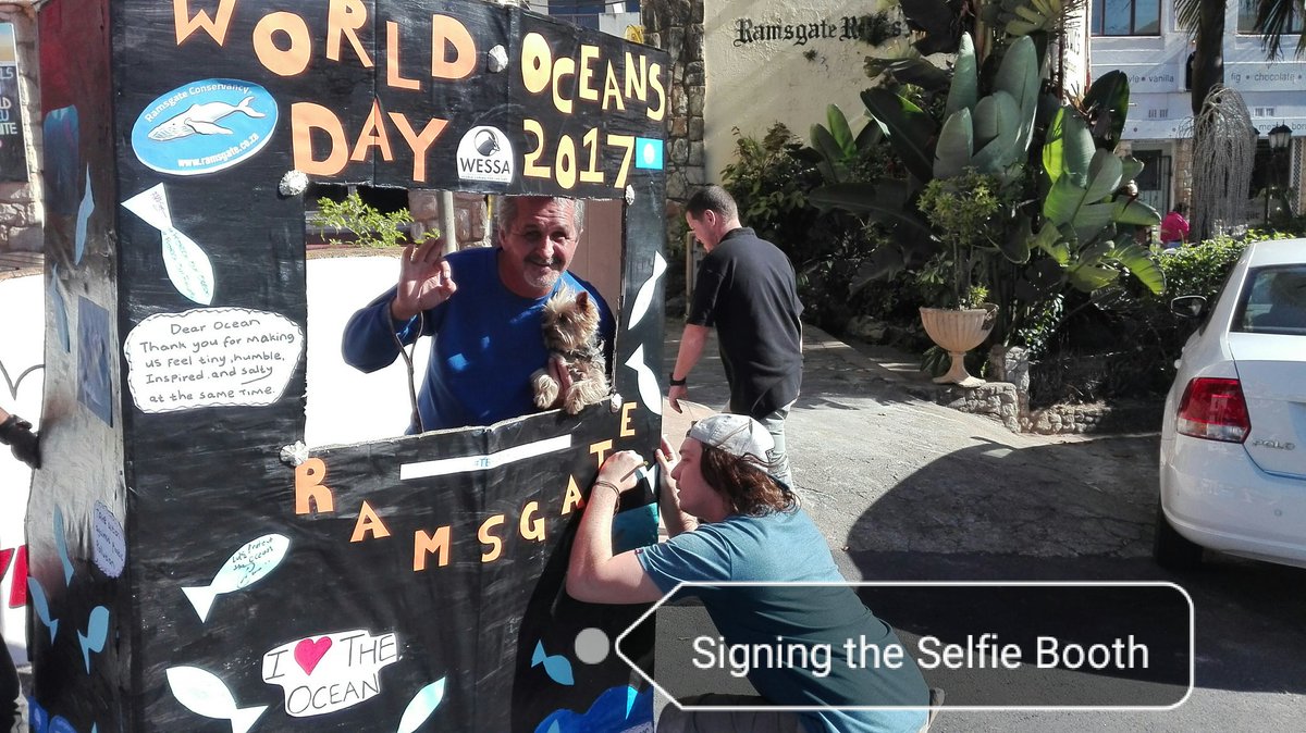 TourismBlueFlag's tweet photo. World Oceans Day 2017!!! #TakeASelfie #SignTheBooth #it'sForTheOcean #TeamRamsgate @WESSA_za https://t.co/I56rljaS0S