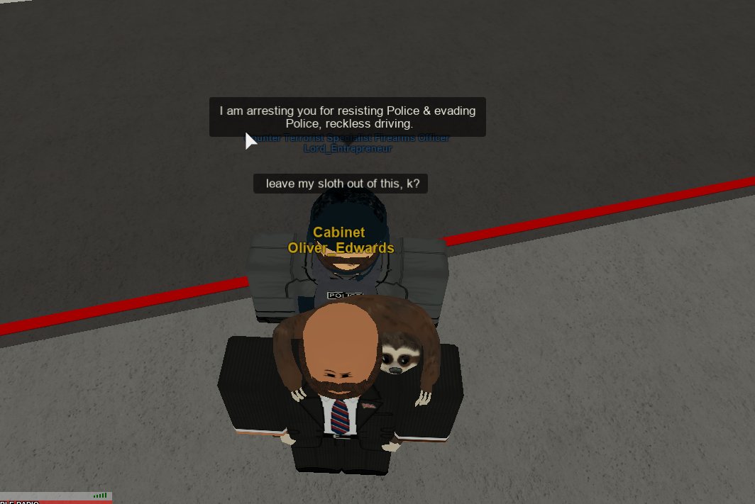 HarveyLStreet's tweet photo. The MoP has been arrested!  @MPS_RBLX @OllieEd_RBLX https://t.co/RvyK3hKM2i