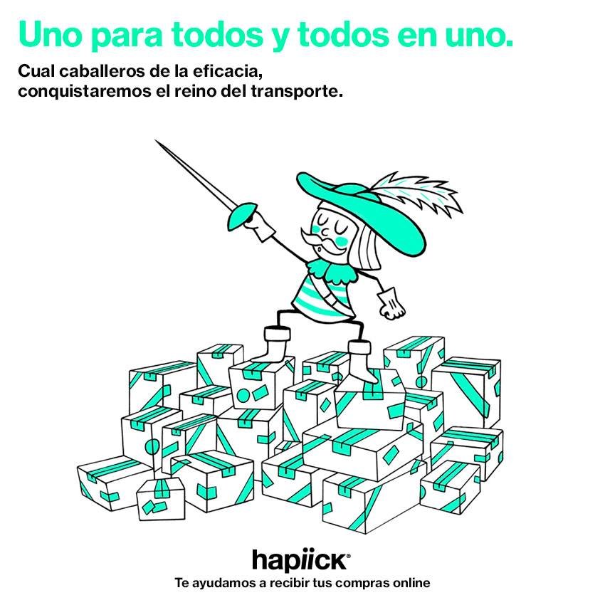 hapiick's tweet image. Ahorrar en viajes y cuidar el entorno, esa es la misión que nos han encomendado, hasta 40 paquetes en una sola entrega. #hapiick