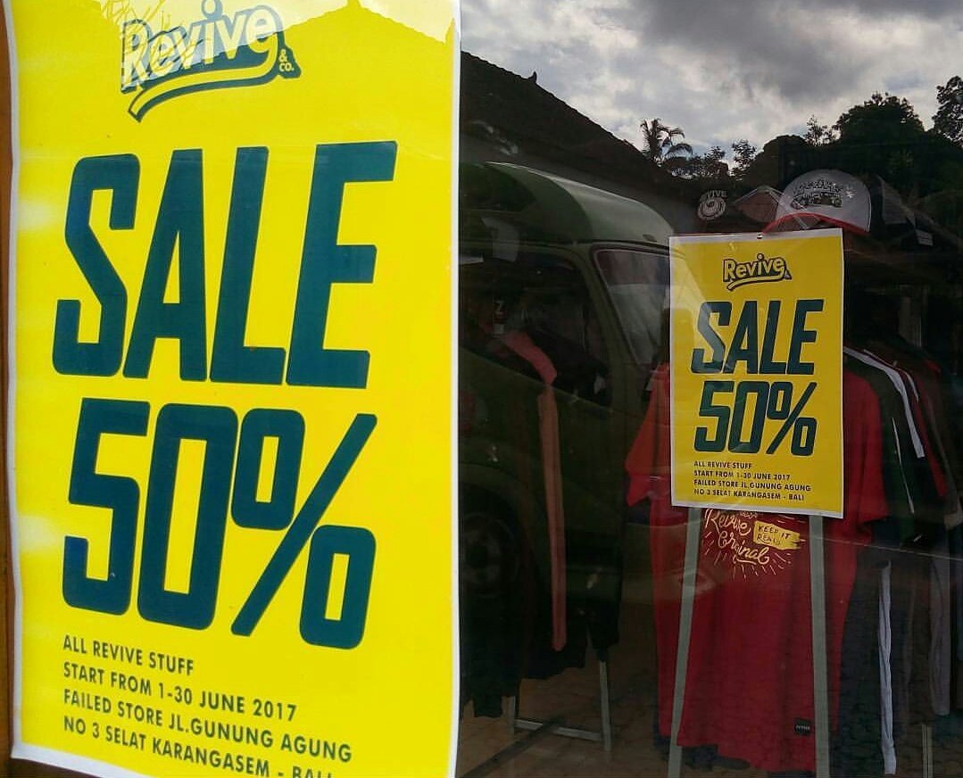 Buat yang di Karangasem produk kita bisa kalian dapatkan @failedstore Jl. Gunung Agung no 3 Selat, Karangasem - Bali. Diskon 50% all item.
