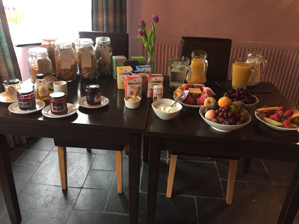 quarryhousebnb's tweet photo. Welcome to election day .....setting up the guests with a delicious buffet to start with... https://t.co/osZFr30Mb7