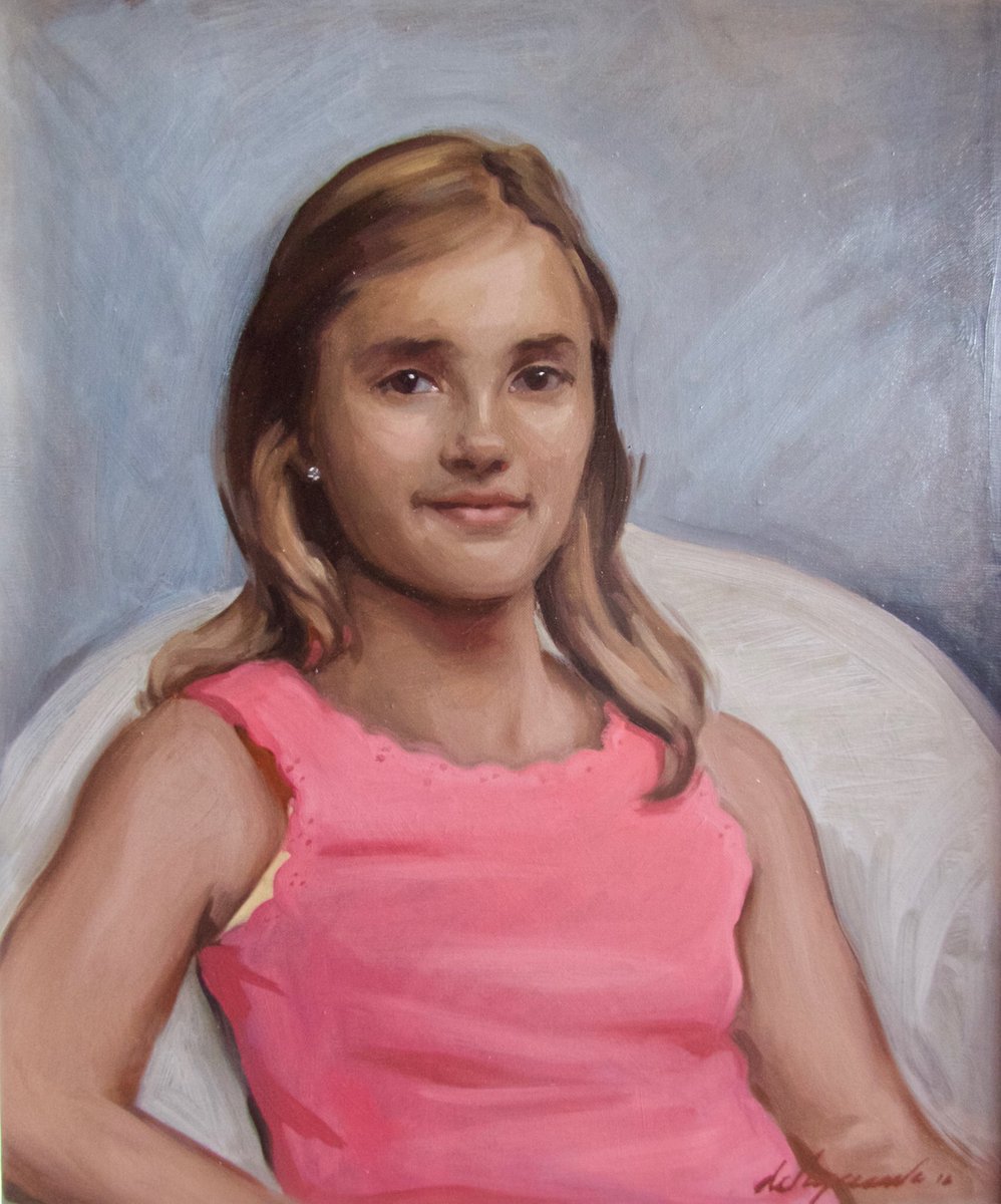 #portraitcommission of this lovely young girl Willow at just 9 years old. Such a precious age to capture before she grows up even more
