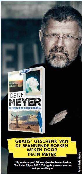 Spannend(e) boekenweek. Deon Meyer schreef het geschenk. Op=Op