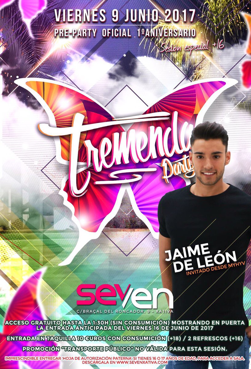 Mañana PRE-PARTY <a href="/tremendaoficial/">Tremenda</a> con #JaimeDeLeon desde #myhyv