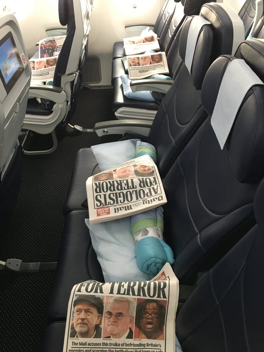 rosieslack's tweet photo. 2/3 - @ThomsonHolidays 'alternative facts' paper The Daily Mail. Just hours before voters fly home for #GE17 trying to manipulate votes https://t.co/Gowo3ChqXw