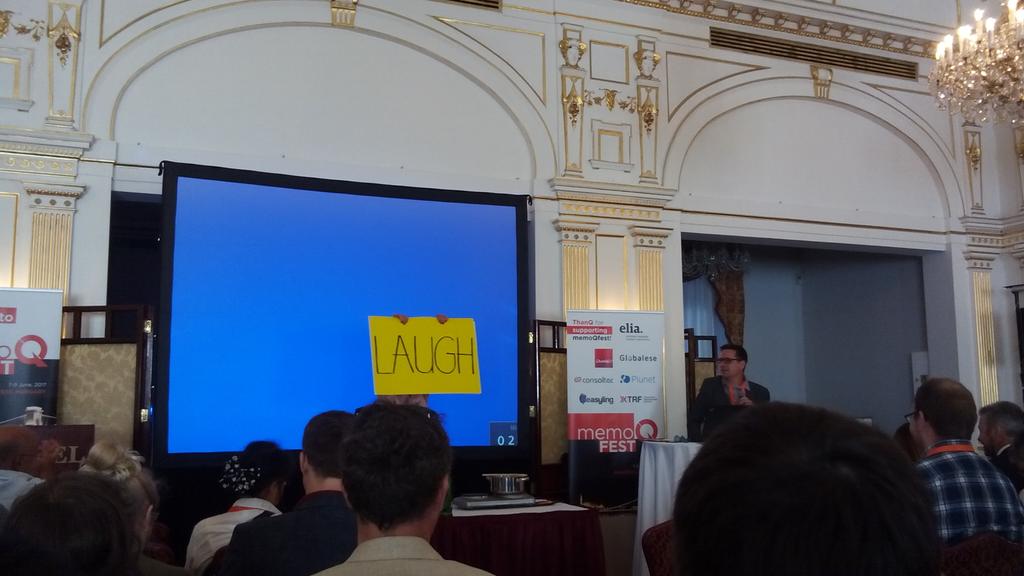 AFachada's tweet photo. A great way to start to #memoqfest!!! @invisibleL10N #l10n #Translation https://t.co/xoJlgWQIAp