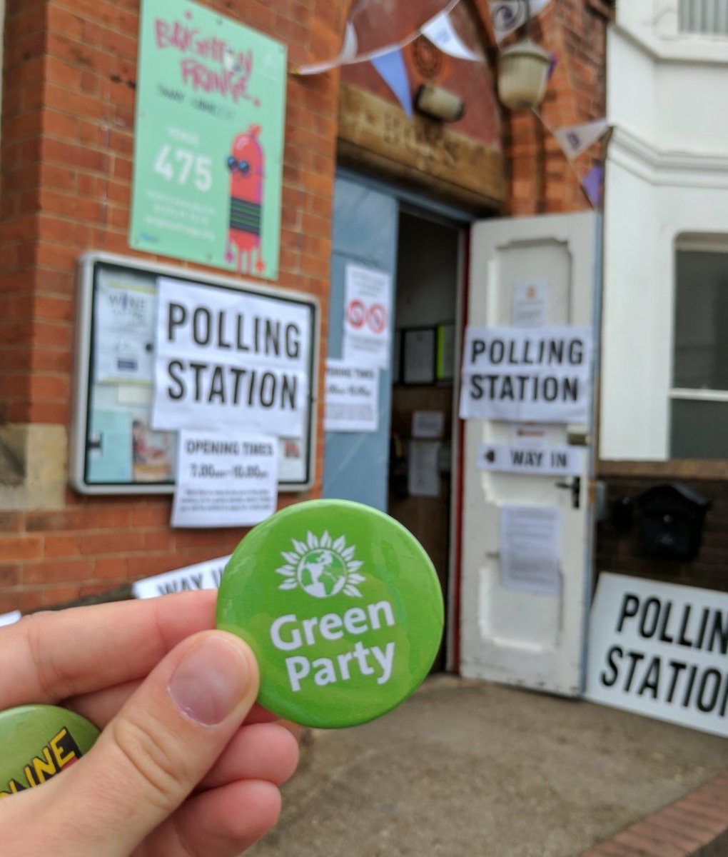 Voted! A chance for change, a chance to be heard. <a href="/CarolineLucas/">Caroline Lucas</a> with you all the way! #GeneralElection17 #VoteGreen #BrightonPavilion