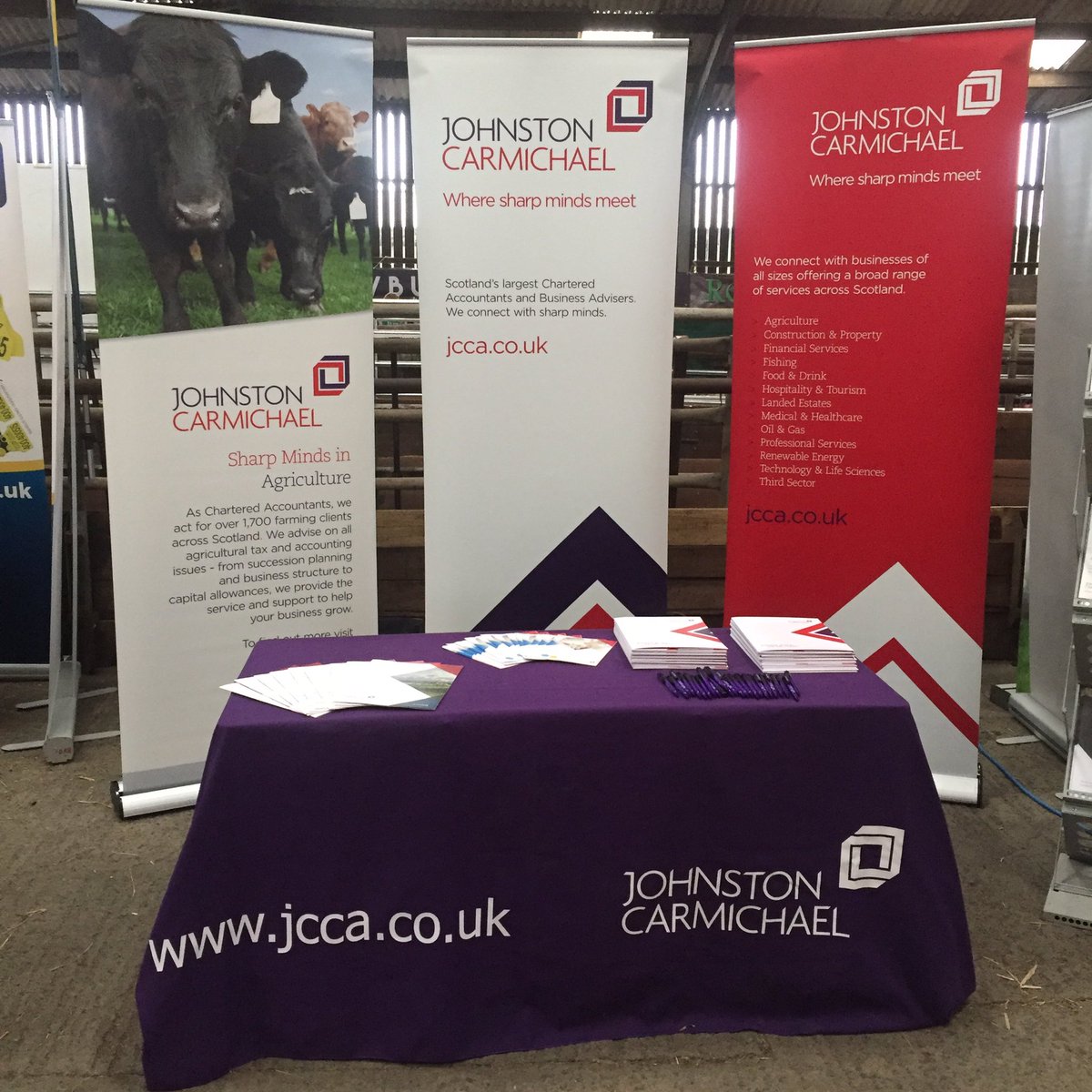 JC_Agri's tweet photo. Set up and ready to go @ Scotland's beef event. Come visit us at IRA4 opposite SRUC #beef #show #ScotlandsBeefEvent https://t.co/gNXR9Pi2dt