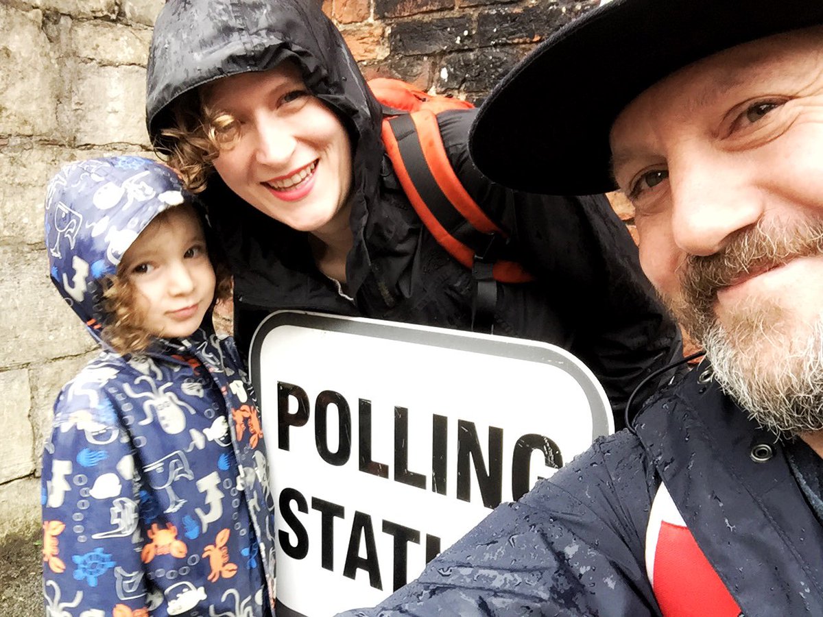 Looking fab @canuckwordnerd is wearing Antimatter Solar lipstick 💄- the fam #voterselfie repping <a href="/Illamasqua/">Illamasqua</a> <a href="/sophie_charity/">S.O.P.H.I.E</a> - go and vote!!