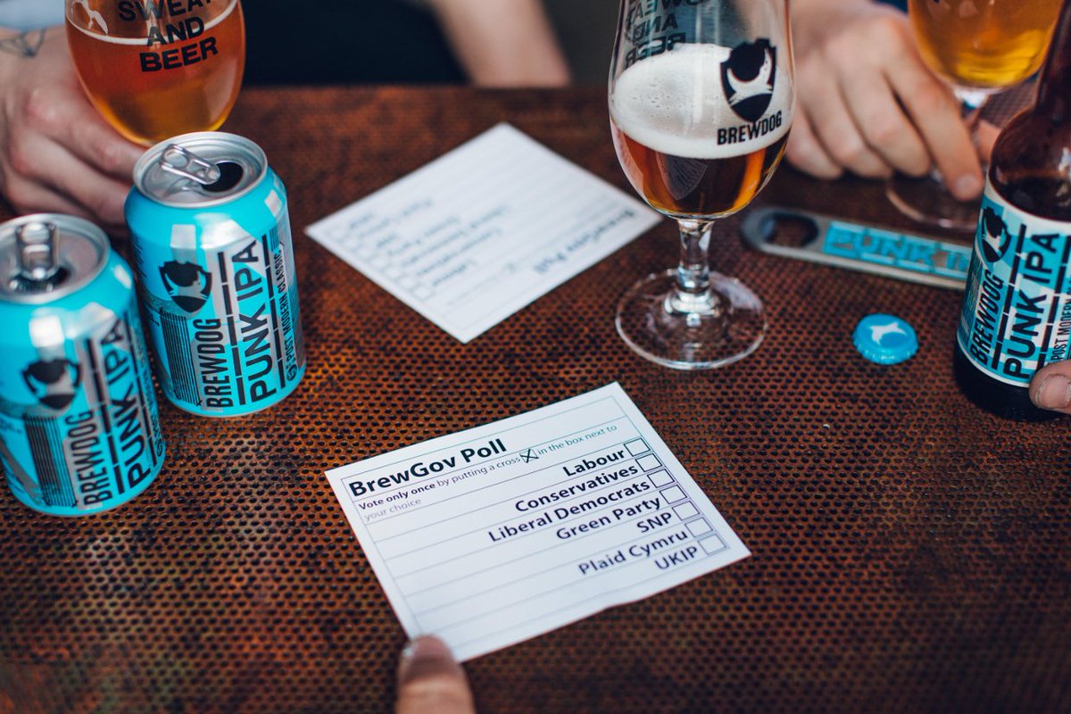 Go get your vote on today and then celebrate with a FREE beer from <a href="/BrewDog/">BrewDog</a>! brewdog.com/lowdown/blog/v… #Election2017 #MakeYourVoteCount