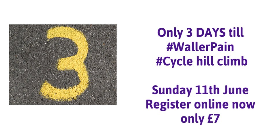 #HillWhatHill only 3 days to go

Sun 11 June #WallerPain event <a href="/CaterhamFest/">Caterham Festival</a> fun 4 all the family

£7 at bit.ly/CRTwp1