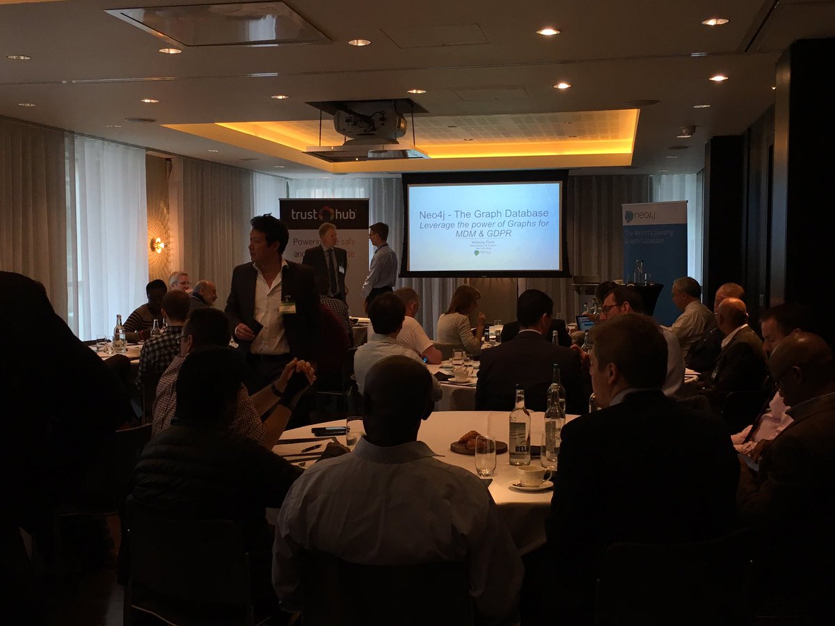 SigP226's tweet photo. #neo4j Full room for the #neo4j graphtalks on #gdpr with #trusthub in London https://t.co/5Rigkqntcp