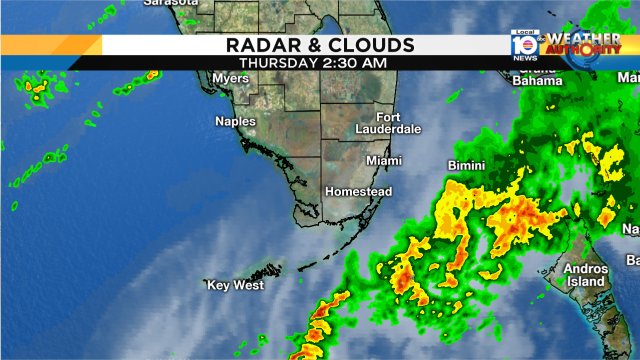 What a difference a day makes, expect drier weather this morning all watches & warnings have expired. Watch Local10 https://t.co/LtnjK8dEMa