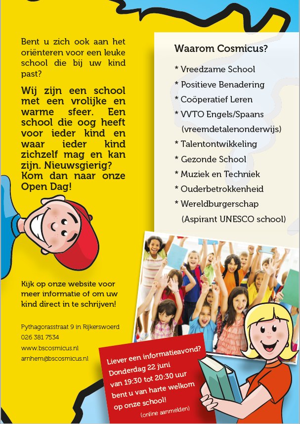 28 JUNI OPEN MIDDAG
Op 28 juni hebben we tussen 13:00 - 17:00 uur wederom een open middag. U bent van harte welkom! Komt u ook?