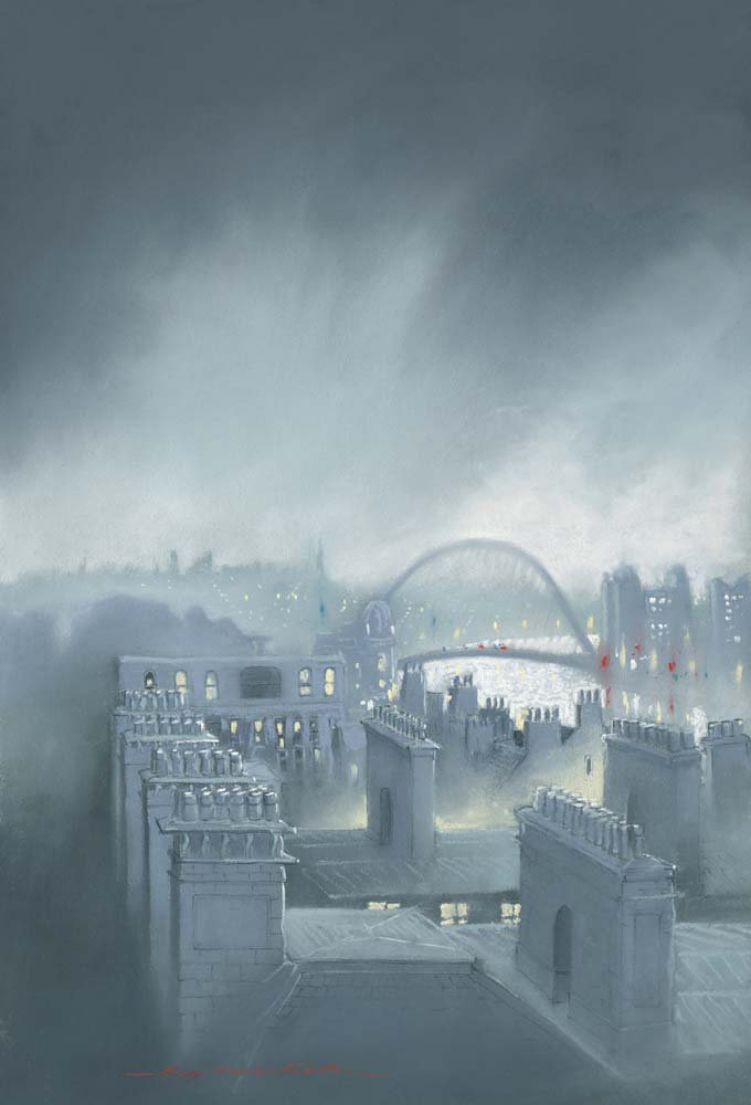 Tyne early morning by Roy Francis Kirton  ow.ly/Q6671 #Art #Newcastle <a href="/luvthenorth444/">luvthenorth.com</a>