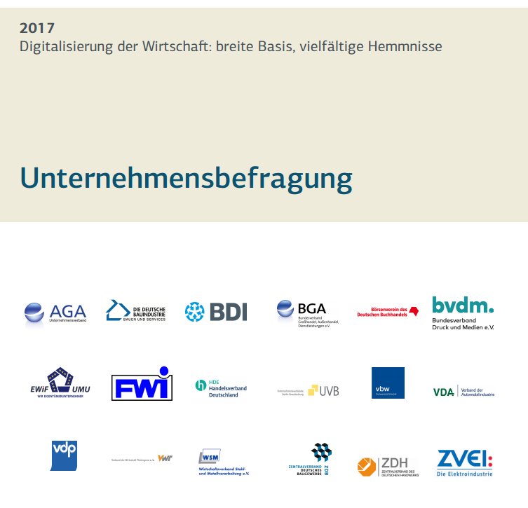 KfW's tweet photo. Unternehmensbefragung 2017: Großteil der #Unternehmen plant Digitalisierungsmaßnahmen in den kommenden 2 Jahren https://t.co/r6qnTPEatW https://t.co/p4MY3r2zOR