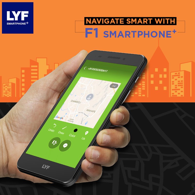 LYF_In's tweet photo. Discover new roads & navigate smart with the new F1 Smartphone+ & its smart features. #FutureLYF https://t.co/cZUIwIQysS https://t.co/lxLx1P1sn3