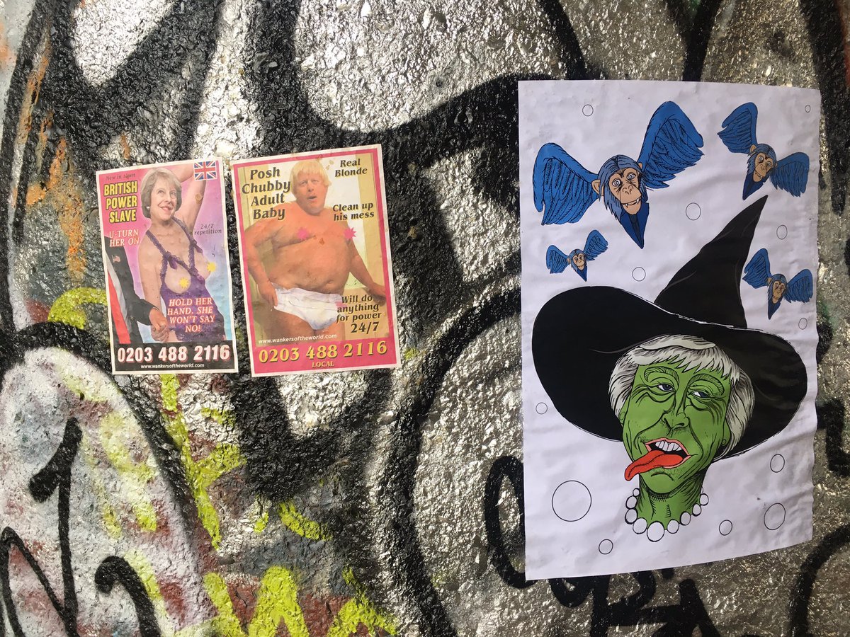 mukekesworld's tweet photo. The wicked witch of Westminster, has been spotted down #regents canal #VoteCorbyn #illustration #digitalillustration https://t.co/dZMvM6e95y