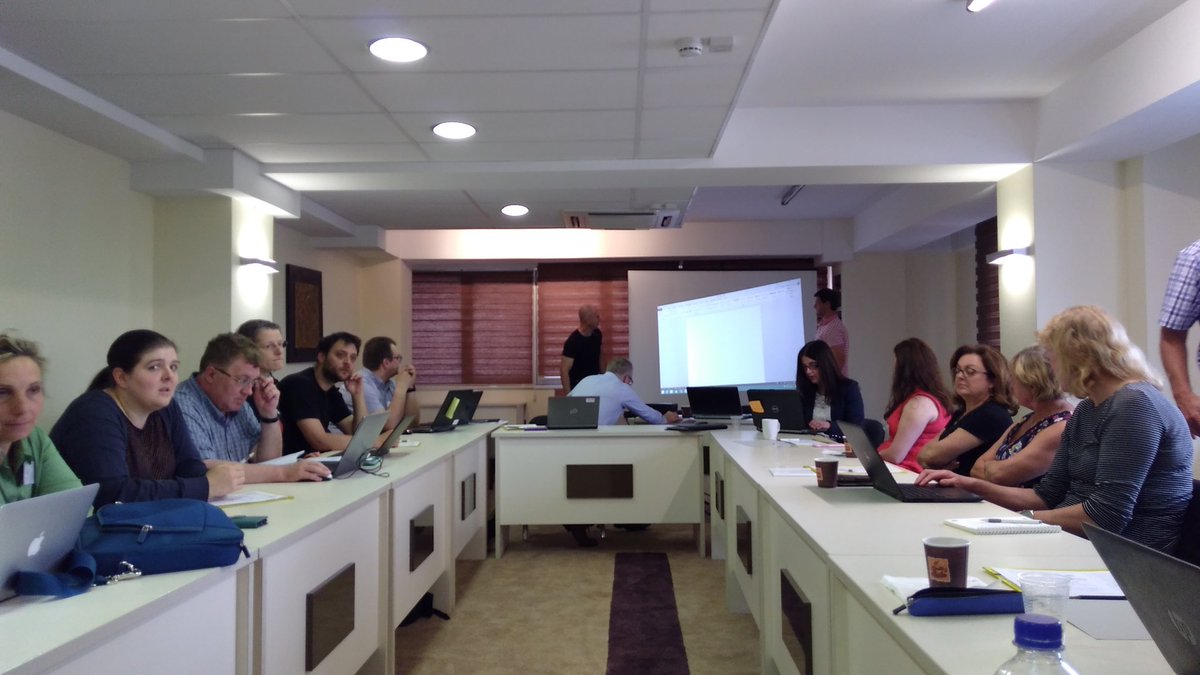 ElenaNalon's tweet photo. 2nd day of meetings of #GroupHouseNet project in Skopje, working to unravel #tailbiting in #pigs & #featherpecking in #hens #act4farmanimals https://t.co/2hNd7c52QA