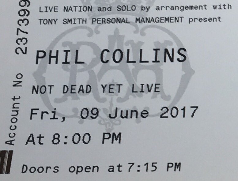 PureLDN's tweet image. #PhilCollins Live #AlbertHall #FORSALE
Friday 9th June from 7.15pm
2 xTickets in the best seats - Stalls H3 Row 3 m.ebay.co.uk/itm/2921433568…