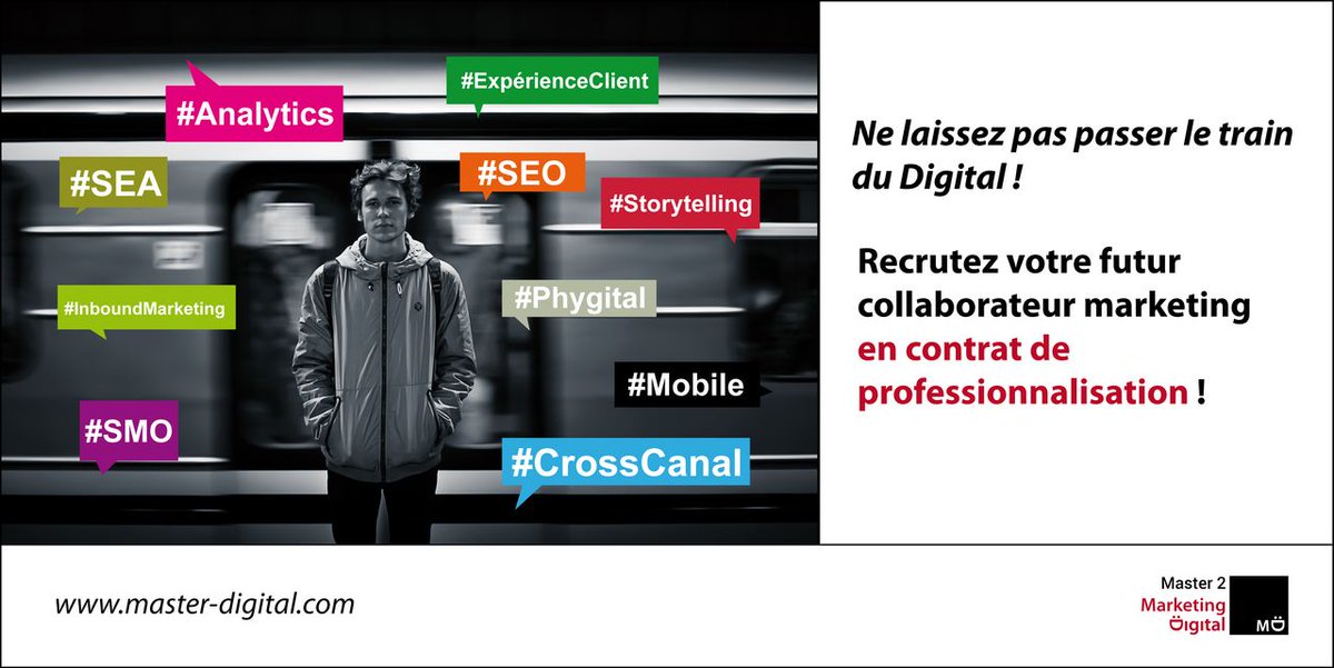 brunodauce's tweet photo. C'est le moment de penser à recruter votre futur collaborateur #Marketing #digital ! #contratpro #univangers #angers https://t.co/9fUkWVjYkd https://t.co/DFw9d57qOn