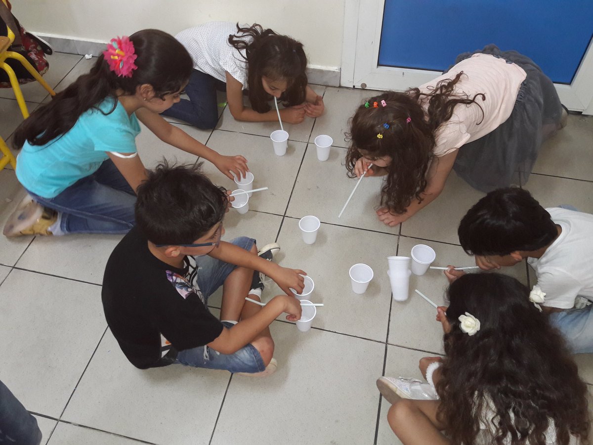 Grade 2 learners blowing the straws to move the cups #having fun together
Last day activities
@DawhaHighSchool