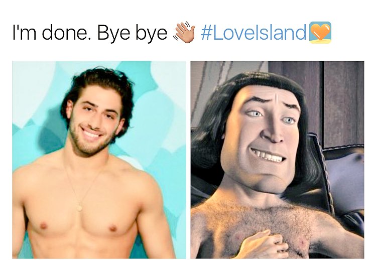 gembblogger's tweet photo. Accurate 😂 #smallmansyndrome #LoveIsland @LoveIsland https://t.co/PlrYX4ljiz