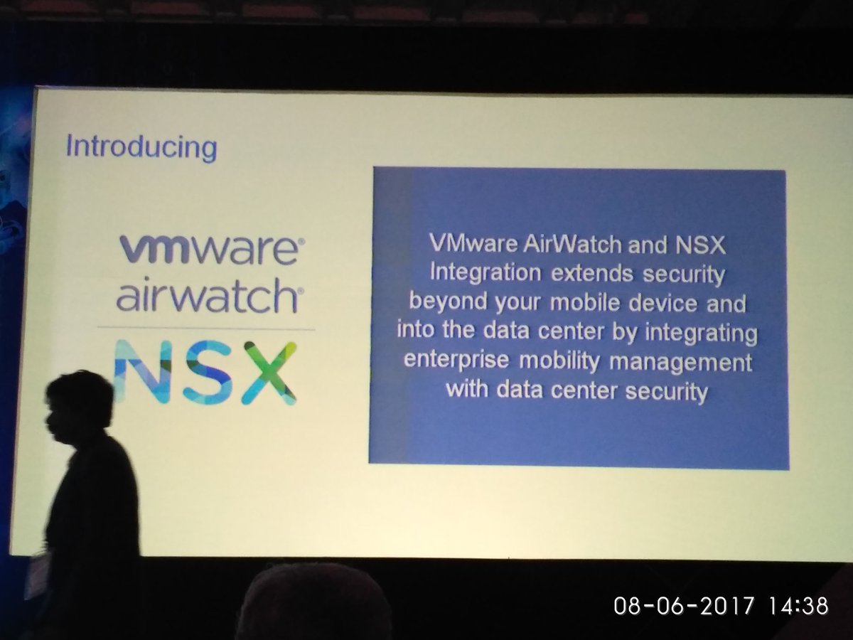 Launching of VMWare Air Watch and integration with NSX in an another milestone in the Security. #vTransform #VMware