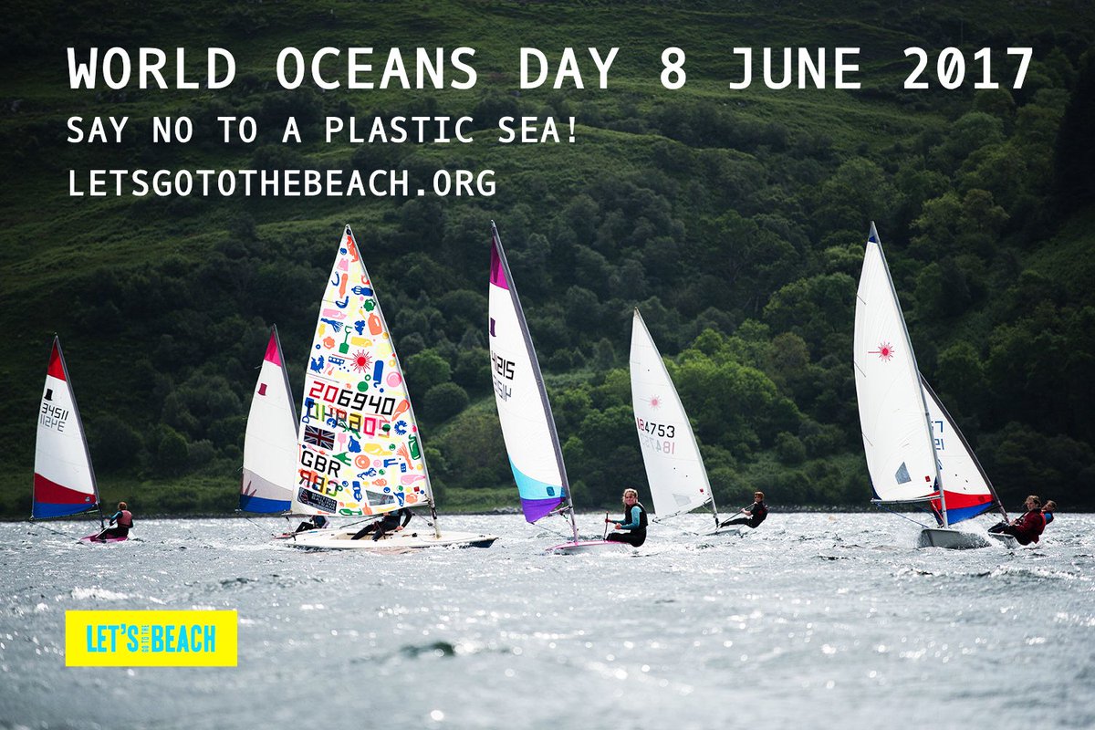 lg2tbeach's tweet photo. Proud of our Scottish sailing youth saying no to a plastic sea! Sail of #plasticoceantrash. Photos, S. Tofts #WorldOceansDay @BritishSailing https://t.co/IdErc9Pr1z