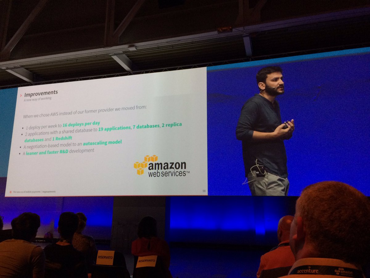 onlyross's tweet photo. @satispay questo vuole dire crescere! Giù il cappello 👌#AWSSummit https://t.co/Dvap6oEweS